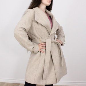 *Calvin Klein Beige Wool Peacoat